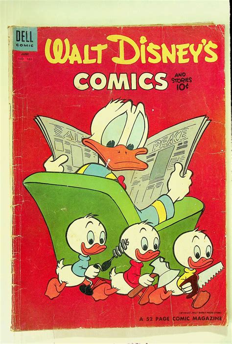 Walt Disneys Comics And Stories 165 Jun 1954 Dell Good Comic