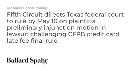 Fifth Circuit Directs Texas Federal Court To Rule By May 10 On