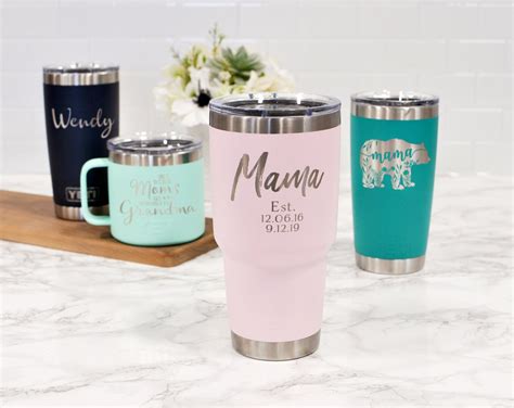 Mothers Day Yeti Engraved Yeti Personalized Yeti Mom Etsy