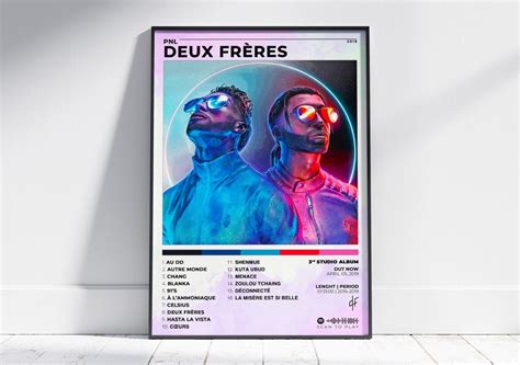 Poster Album Deux Frères De PNL Poster De PNL Rap Album - Etsy