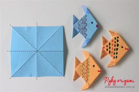 Rybka origami tutorial Zabawy dla dzieci rozwój dziecka