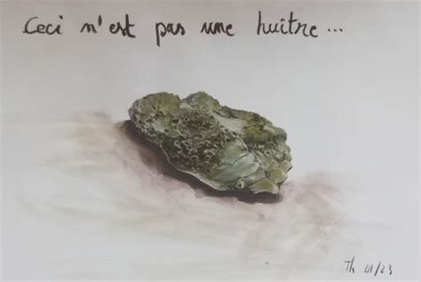 Peinture Ceci N Est Pas Une L Huitre