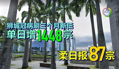 狮城冠病刷三个月新低 单日增1448宗 柔日报87宗 柔佛圈