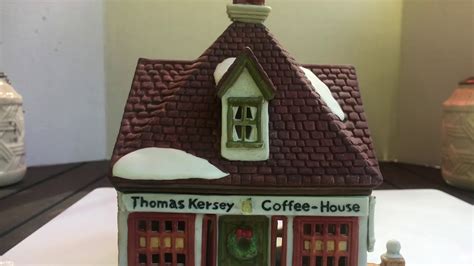 Thomas Kersey Coffee House Dept 56 Dickens Village Xmas Village Series From 1986 Beautiful