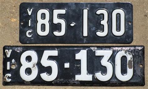 VINTAGE ENAMEL VICTORIAN NUMBER PLATES 85 130 JPW3582755 JUST PARTS