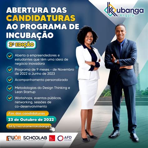 Abertas Inscrições para a 2ª edição do Programa de Incubação Kubanga