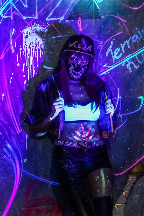 Akali Kda Classic Neon I By Rizzyun On Deviantart