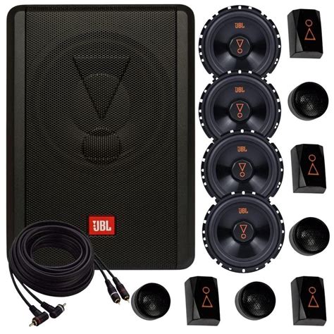 Caixa Ativa Amplificada Jbl Sw A Ms Subwoofer Slim W Rms Casas Bahia