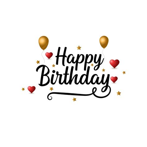 Premium Vector Happy Birthday Text Lettering Greeting Card