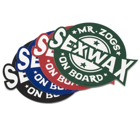 Sexwax Decals Dc Mr Zog S Surfboard Wax