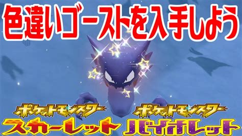 【ポケモンsv】色違いゴーストを入手しよう【ポケットモンスター スカーレット・バイオレット】pocket Monsters ポケモン関連