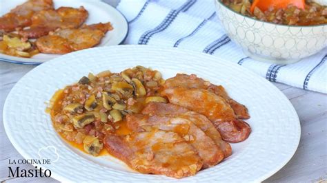 Filetes De Cerdo En Salsa Castellana Receta Tradicional Receta Que