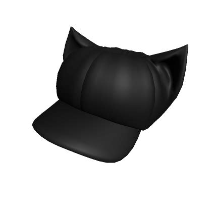 Black Brim Beret W Cat Ears Roblox