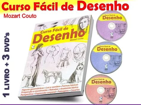 Curso F Cil De Desenho Livro Dvd Mozart Couto Mercadolivre