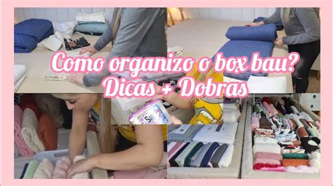 ORGANIZEI MEU BOX BAÚ MOSTREI COMO FAÇO AS DOBRAS DAS ROUPAS DE CAMA