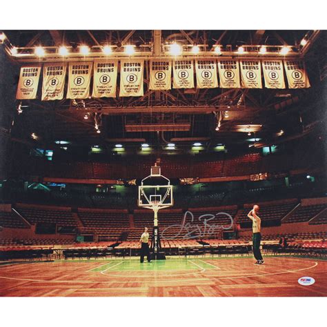 Larry Bird Signed Celtics X Photo Psa Pristine Auction