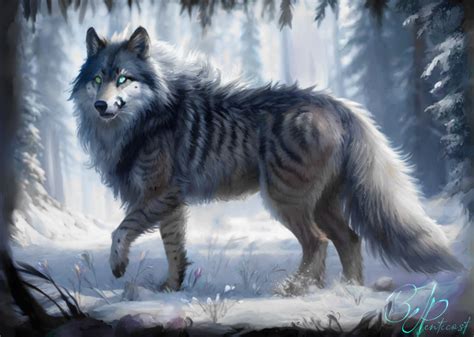 Striped Direwolf By Bjpentecost On Deviantart