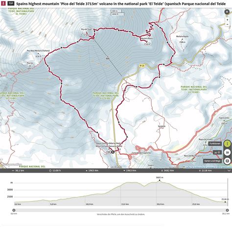 teide hike hiking  spains largest mountain guide  gpx