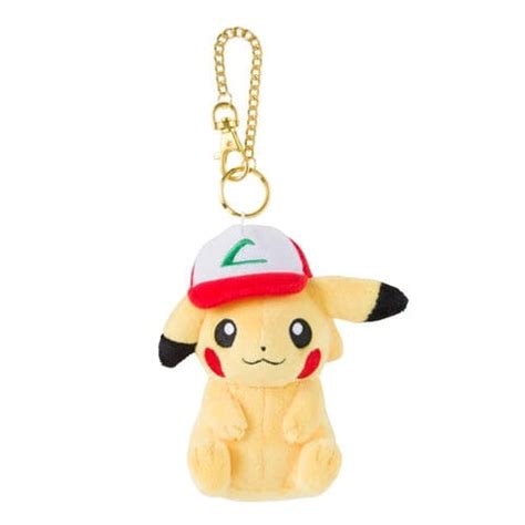 Pikachu with cap Mascot Plush Keychain | Authentic Japanese Pokémon ...