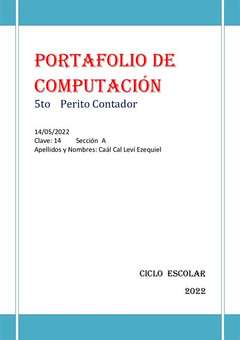 Calaméo Portafolio De Computación