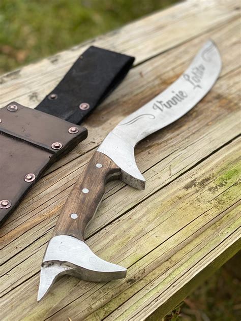 Competition Chopper Fighting Knife5160 Steelall Etsy