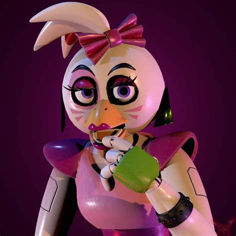 Fnaf Blender Glamrock Chica By Mikol1987 On Deviantart In 2022 Fnaf