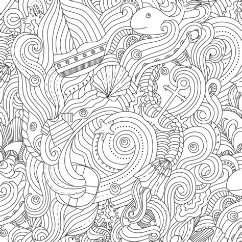 Underwater Coloring Pages For Adults At GetColorings Free