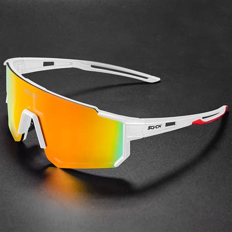 Scvcn Cycling Glasses Bike Sunglasses Men Uv400 Eyewear Sports Mtb