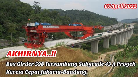 Joss Box Girder Tersambung Subgrade A Arah Cikalong Wetan