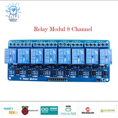 Jual Relay Modul 8 Channel 5V 5 Volt Isolasi With OPTOCOUPLER 8CH Kab