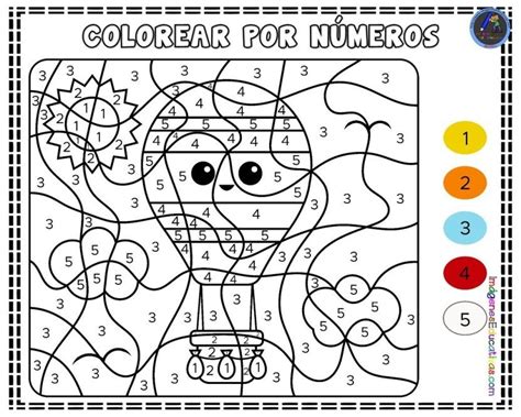 Dibujos Para Colorear Por Numeros Y Imprimir Como Folio Castellano