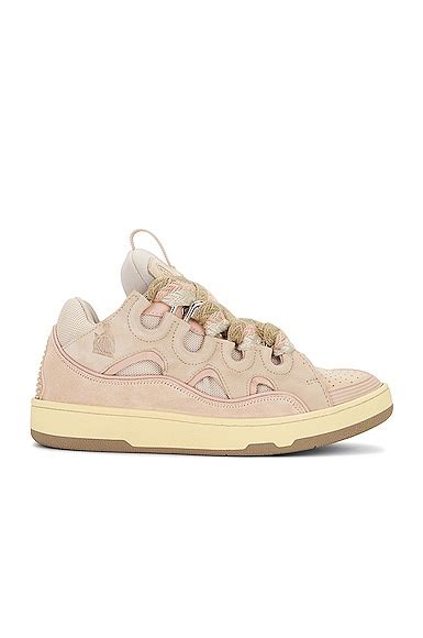 Lanvin Curb Sneakers In Nude Neutrals ModeSens