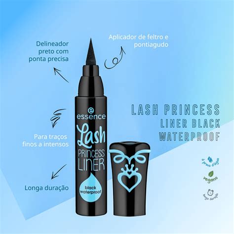 Caneta Delineadora Essence Lash Princess Liner Black Waterproof