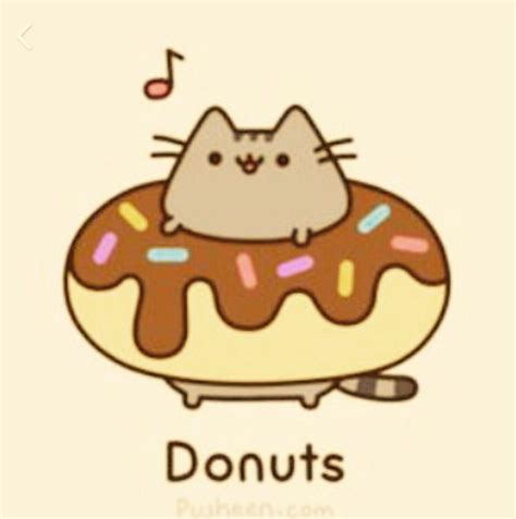 Pusheen Eating A Donut