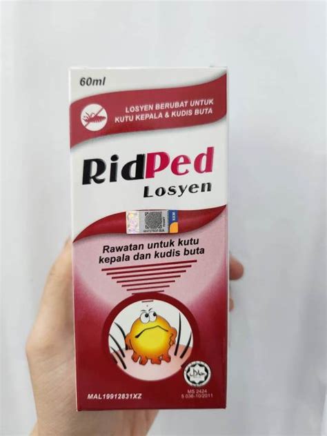 RidPed Lotion 60ML For Head Lice Scabies Lazada