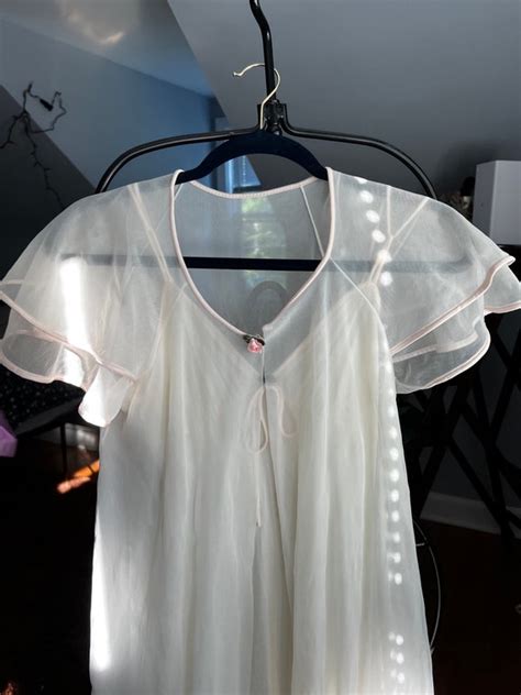 S Vintage Val Mode Lingerie Slip And Chiffon Robe Gem