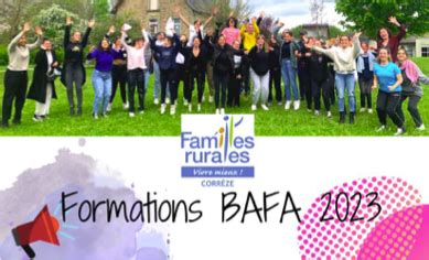 Passez Votre Bafa Avec Familles Rurales Village De Saint Aulaire