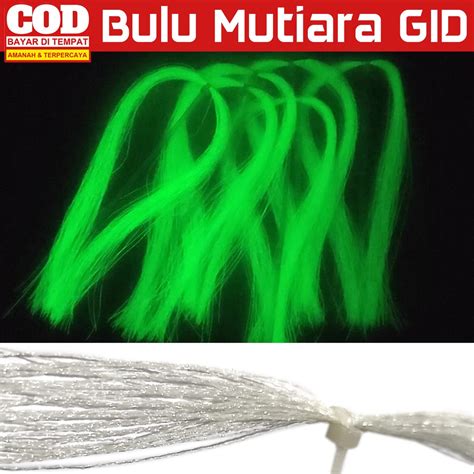 Jual Bulu Mutiara GID Glow In The Dark Benang Fosfor Assist Hook Rintak