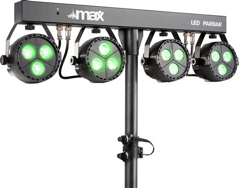 Max Led Partybar Lichtanlage Partybar Disco Lichtorgel Mit Stativ