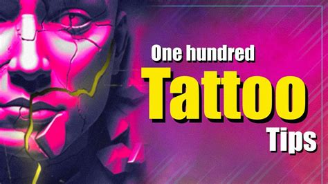 One Hundred Tattoo Tips For Beginner” Tattoo Artists Youtube