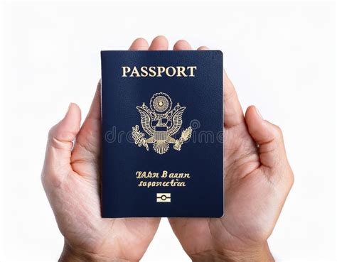 Holding A Passport Stock Illustration Illustration Of Preparation