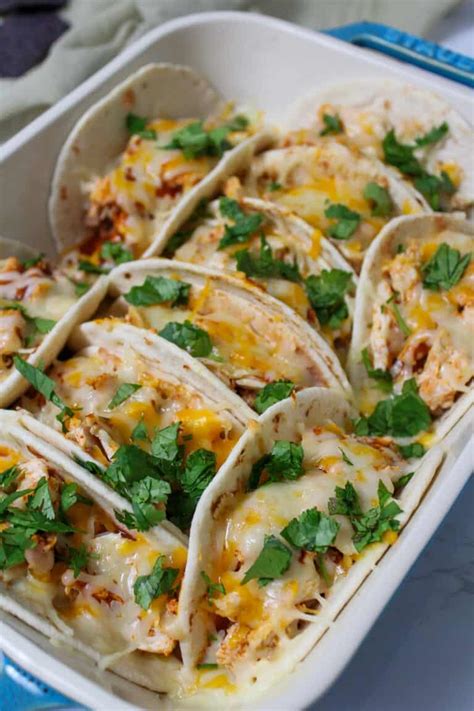 Baked Chicken Tacos • The Candid Cooks