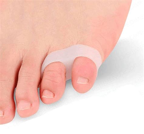 Buy PEDIMEND Silicone Gel Double Hole Small Toe Separator Hallux