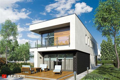 Modern House II Piętrowy nowoszesny dom z dachem wielospadowym na