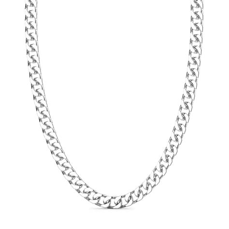 Zancan Silver Curb Chain Necklace