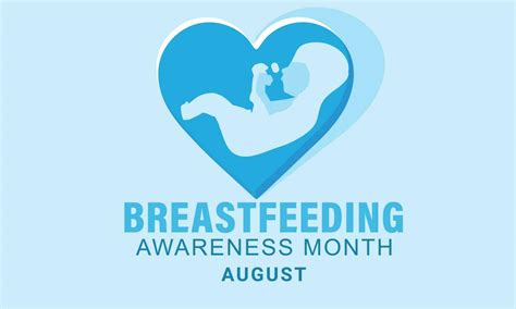 National Breastfeeding Awareness Month August Background Banner Card