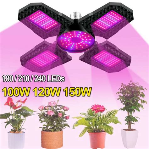 Foldable Ac85 265v Led Grow Light Led Grow Light Indoor Red Blue