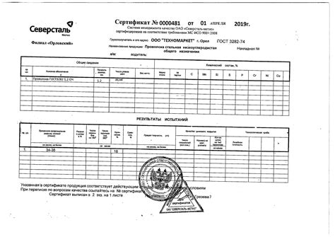 Сертификат 3 на проволоку стальную 1.2 мм – ПКФ «Метинвест-сервис»