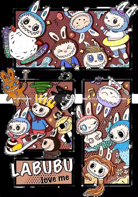 Hình in áo thun hot trend thỏ Labubu