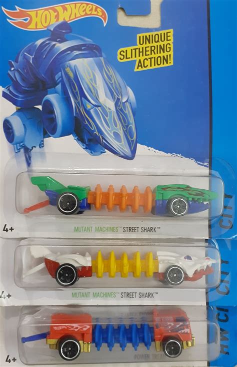 Buy Hot Wheels Mutant Street Shark Pcs Power Tread Machine Vehicle Set Of Online